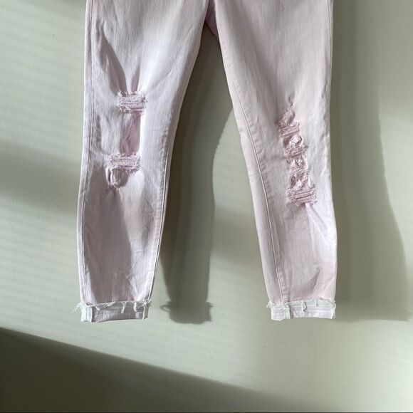 JBRAND-CROPPED Orchid Ice Distressed Ankle Mid-Rise Jeans (Size:29) - Picture 10 of 14